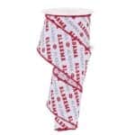 2.5”x10yds Alabama Football Ribbon