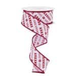 1.5”x10yds Arkansas Football Ribbon