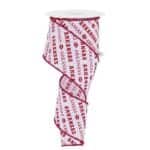 2.5”x10yds Arkansas Football Ribbon