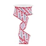 1.5" Georgia Diagonal Text Ribbon -
10 yards