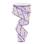 1.5" Louisiana Diagonal Text Ribbon
- 10 yards