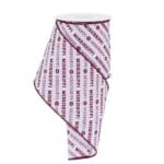 4”x10yds Mississippi Football Ribbon