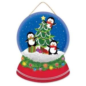 Penguins Christmas Sign