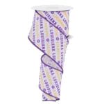 2.5”x10yds Louisiana Ribbon