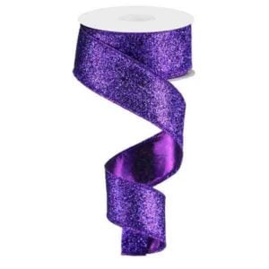 1.5" Purple Metallic Ribbon - 10
yards
