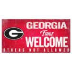 Georgia Bulldogs Fans Welcome Sign
