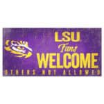 LSU Fans Welcome Sign