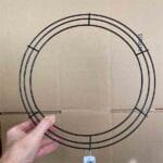 Black Wire Wreath Frame