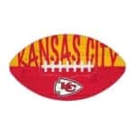 KC Chiefs Wood Football Sign