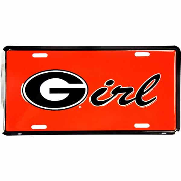 Georgia Bulldogs Girl License Plate
