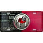 Georgia Bulldogs Bullseye License Plate