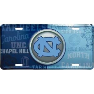 Tar Heels Bullseye License Plate
