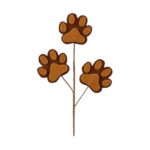 Brown Paw Print Spray