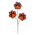 Orange Navy Paw Print Spray