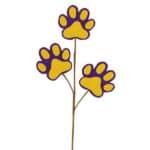 Yellow Purple Paw Print Spray