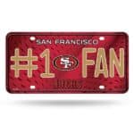 49ers Fan License Plate