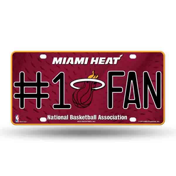 Miami Heat Fan License Plate