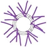 Purple Wire Wreath Frame