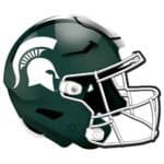 Michigan State Helmet Sign