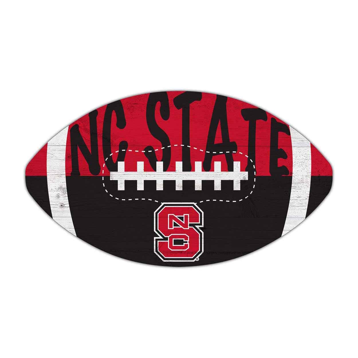 NC State Color Football Sign