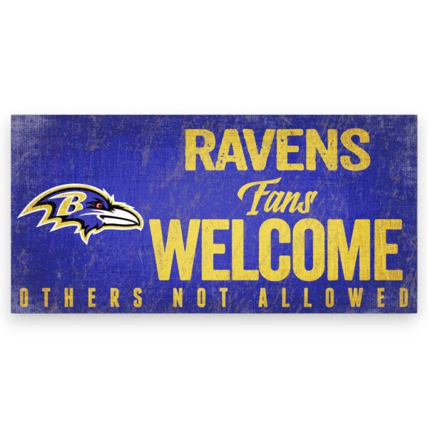 Baltimore Ravens Fans Welcome Sign