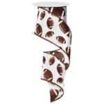 2.5" White Football Ribbon - 50
yards