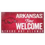 Arkansas Razorback Sign - Fans Welcome