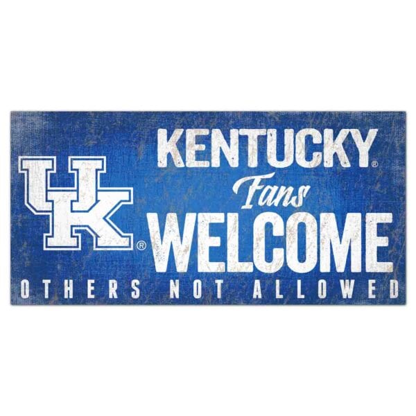 Kentucky Wildcats Fans Welcome Sign