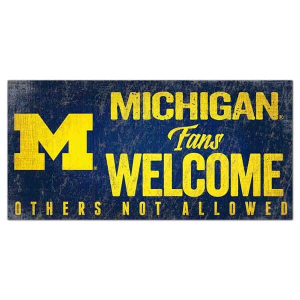 Michigan Fans Welcome Sign