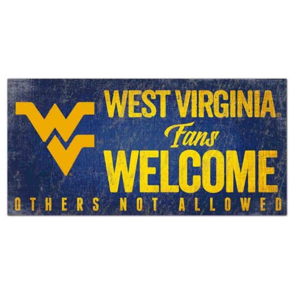 WVU Fans Welcome Sign