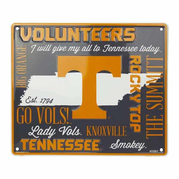 Tennessee Vols Square Sign