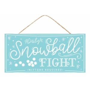 Snowball Fight Sign