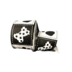 2.5" Black Dog Blocks Ribbon - 10
yards