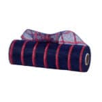 Navy Red Deco Mesh