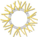 Yellow Wire Wreath Form