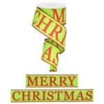 Red Green Merry Christmas Ribbon RGA1160E9