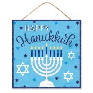 Square Hanukkah Sign