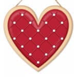 Red Cookie Valentine Sign