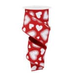 Red Heart Valentine Ribbon