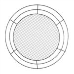 Black Mesh Wire Wreath Frame MD108502