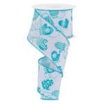 Blue Christmas Mittens Ribbon RGE199127