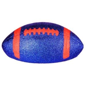 Half Orange Blue Football