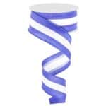Blue White Stripe Ribbon RN527125