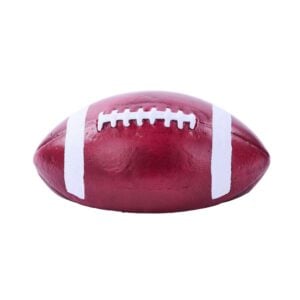 Half White Burgundy Football