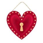 Burgundy Love Lock Sign AP736199-dark