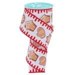 Gingerbread Cookies Ribbon White RGF119327