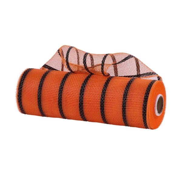 Orange Black Deco Mesh RE8903E8