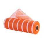 Orange White Deco Mesh RE8903JJ