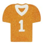 Orange White Football Ornament MD0277E6