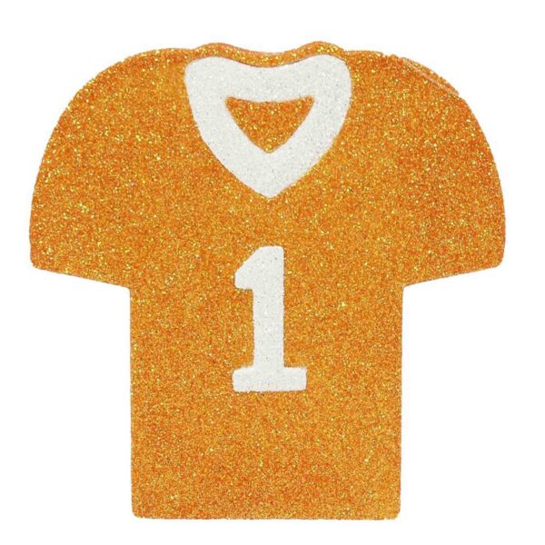 Orange White Football Ornament MD0277E6